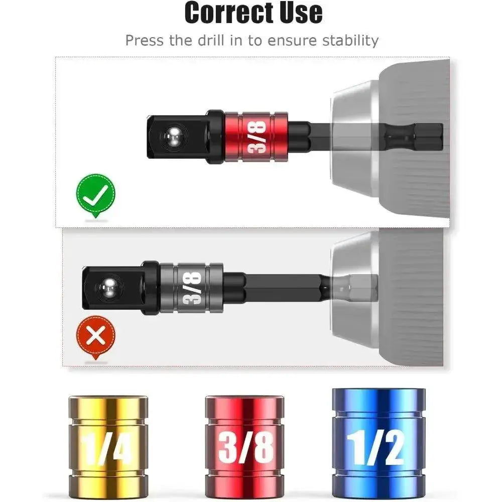 105 Degree Angle Socket Adapter Extension Set Versatile Tool