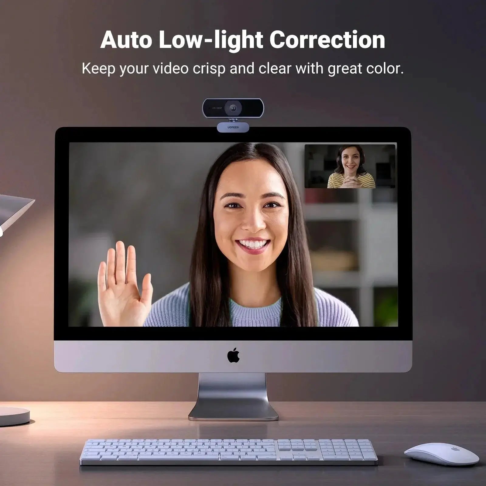 UGREEN HD Webcam With Dual Microphones 1080P Video