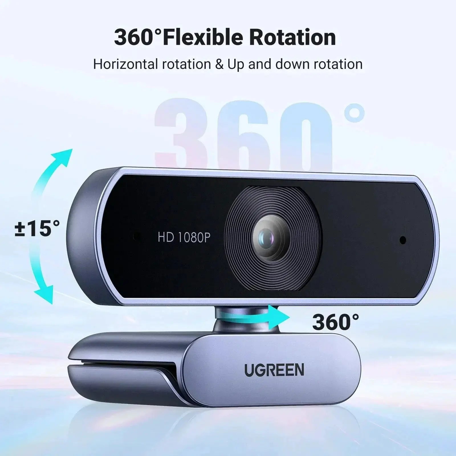 UGREEN HD Webcam With Dual Microphones 1080P Video