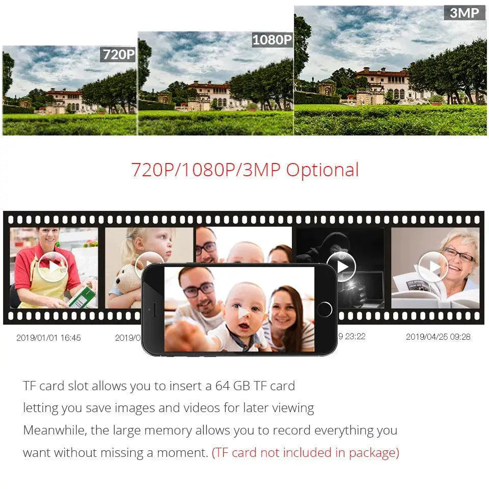 4MP Outdoor WiFi Camera Night Vision Motion Detection