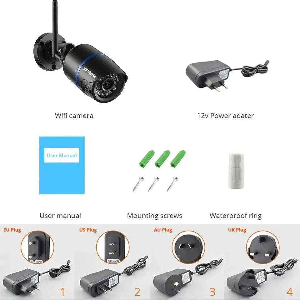 4MP Outdoor WiFi Camera Night Vision Motion Detection
