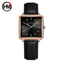 Chic Rose Gold Square Dial Watch Women