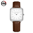 Chic Rose Gold Square Dial Watch Women