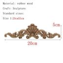 Handcrafted Oak Flower Sculpture European Style Decor