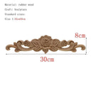 Handcrafted Oak Flower Sculpture European Style Decor