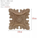 Handcrafted Oak Flower Sculpture European Style Decor