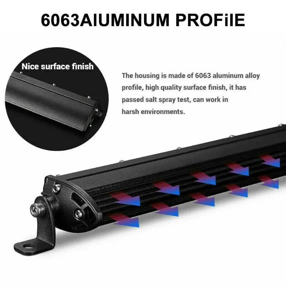 Led Light Bar Triple Row Combo Beam High Brightness Durable