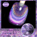 9D Cat Magnetic Gel Nail Polish Pink Purple UV Set