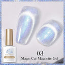 9D Cat Magnetic Gel Nail Polish Pink Purple UV Set