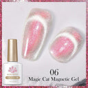 9D Cat Magnetic Gel Nail Polish Pink Purple UV Set