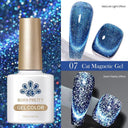 9D Cat Magnetic Gel Nail Polish Pink Purple UV Set