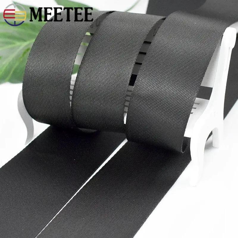Black Nylon Webbing Tape For Backpack Straps Ribbon