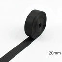 Black Nylon Webbing Tape For Backpack Straps Ribbon