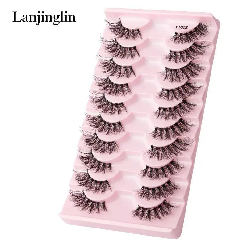 Wispy Faux Mink Half Lashes for Natural Eye Enhancement