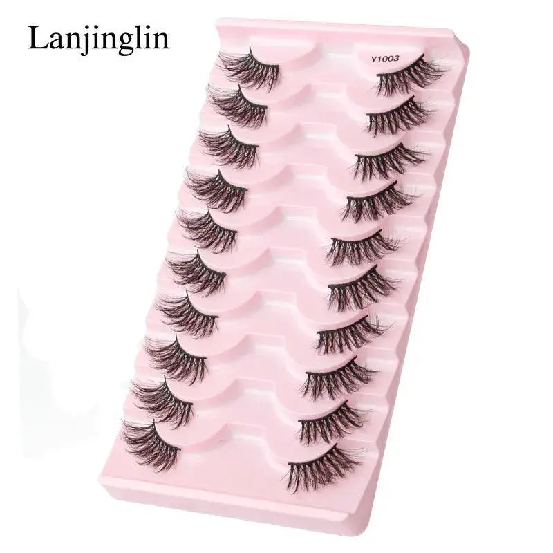 Wispy Faux Mink Half Lashes for Natural Eye Enhancement