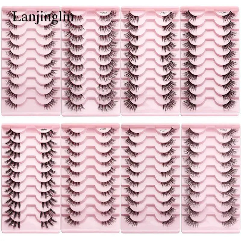 Wispy Faux Mink Half Lashes for Natural Eye Enhancement