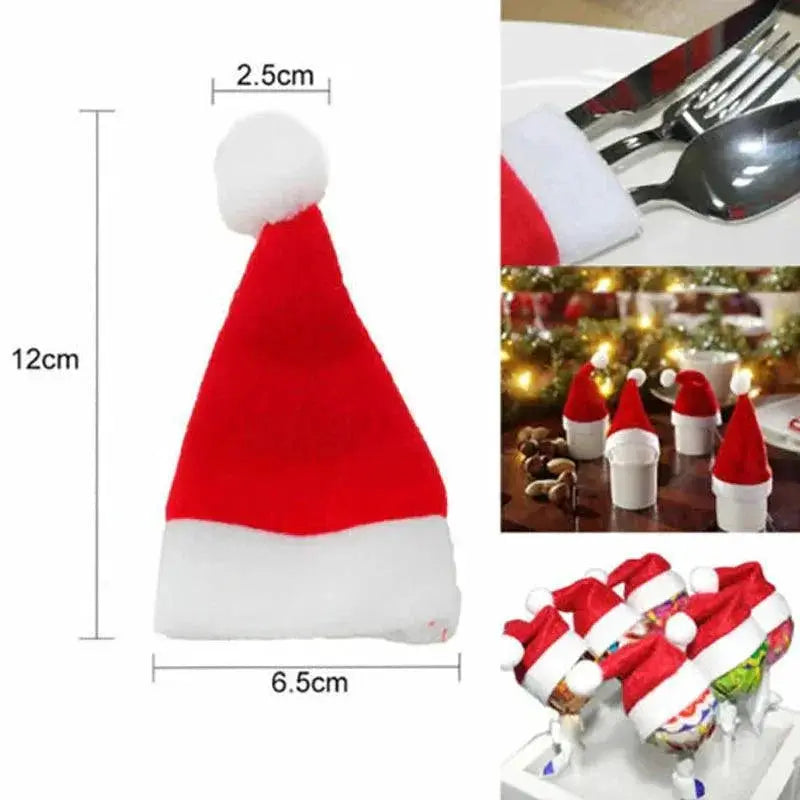 Christmas Cutlery Holder Gift Bag For Holiday Decor