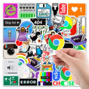 404 Network Error Cartoon Sticker Pack for Tech Lovers