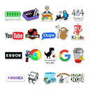 404 Network Error Cartoon Sticker Pack for Tech Lovers