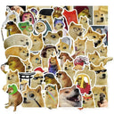 Durable Dog Meme Stickers for Laptops