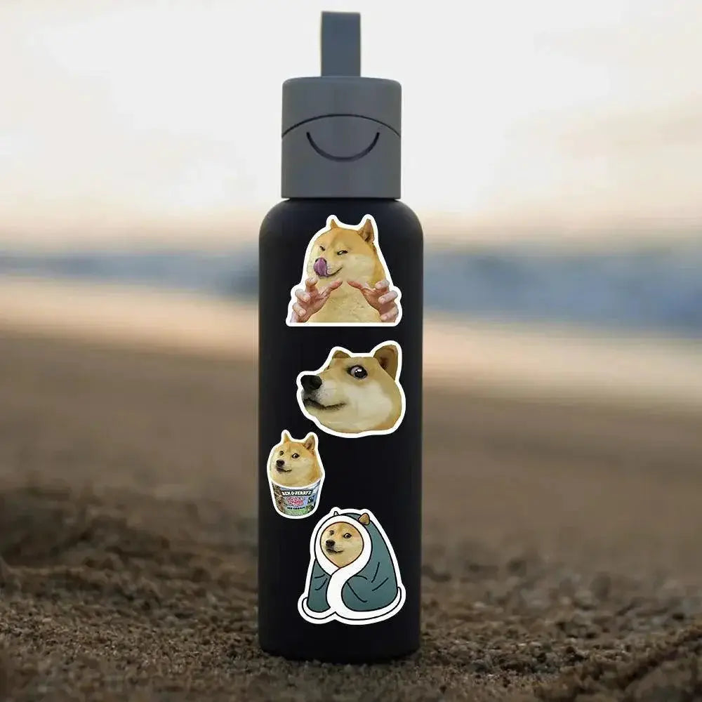 Funny Dog Meme Stickers Set Waterproof Decals For Devices