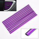 Car Air Outlet U Trim Strips 10Pc Decorative Interior Decor