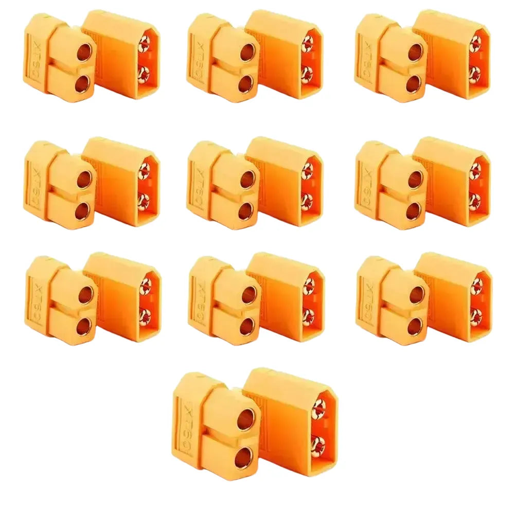 High-Current Connectors for RC LiPo — 10pcs XT60 Male