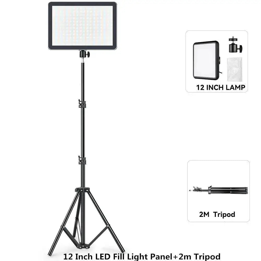 Adjustable LED Studio Lighting Kit For Photo And Streaming