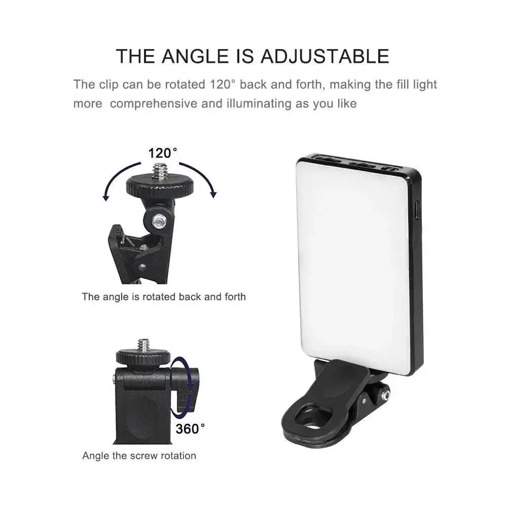 Portable LED Selfie Fill Light With Adjustable Brightness