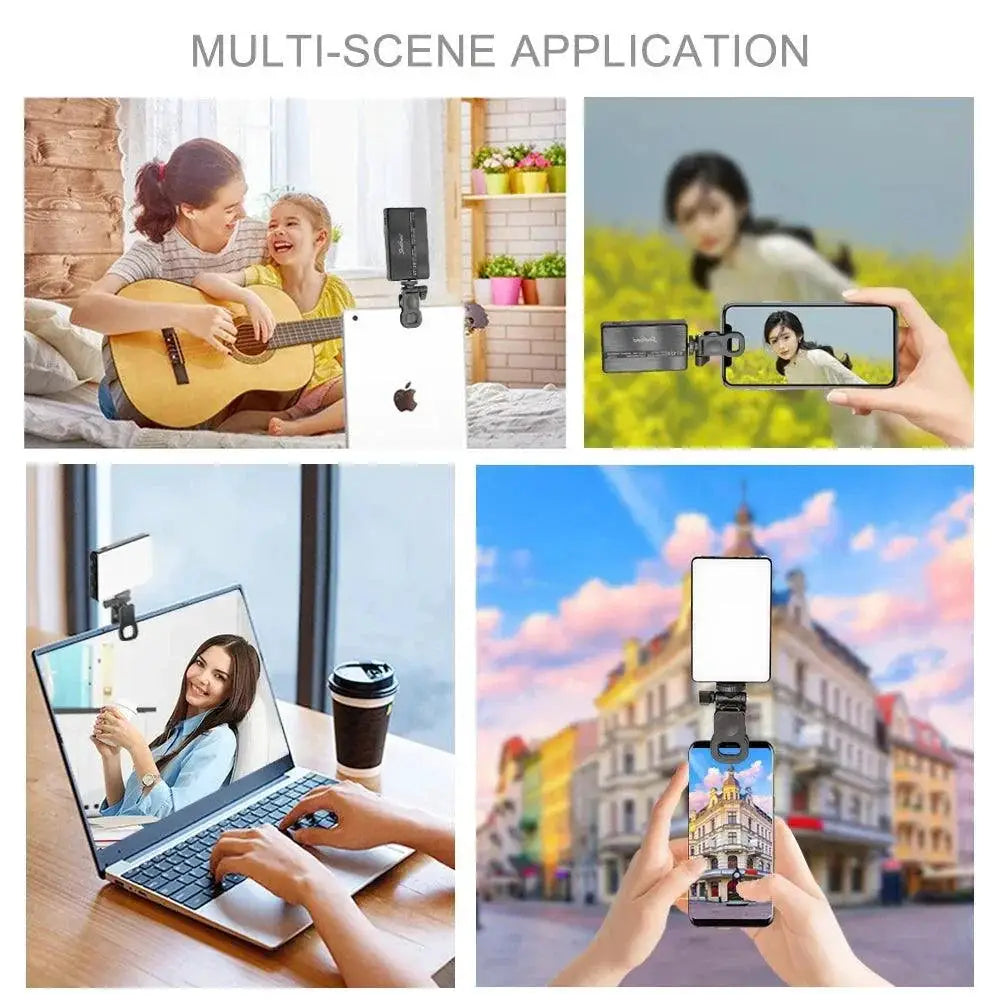 Portable LED Selfie Fill Light With Adjustable Brightness