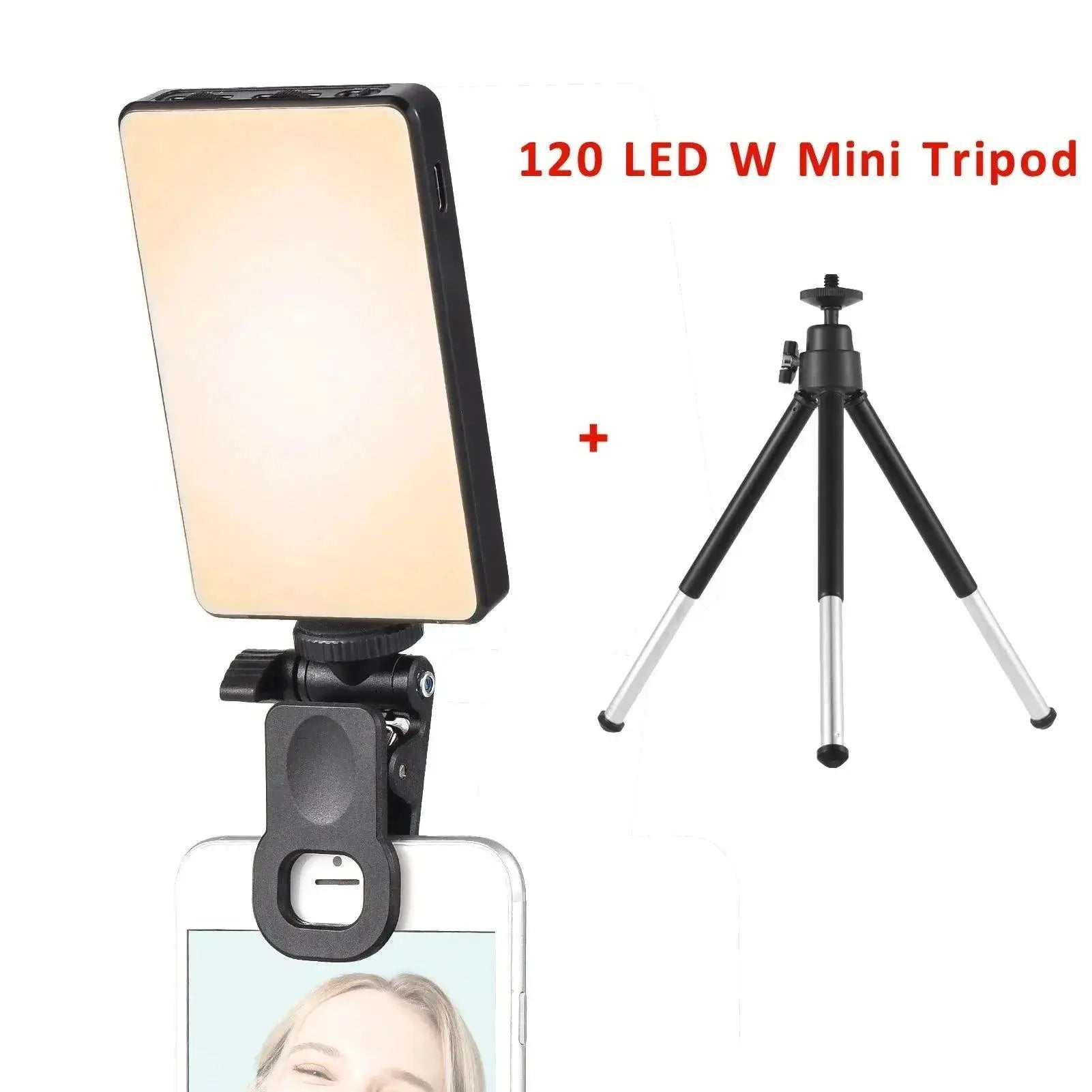 Portable LED Selfie Fill Light With Adjustable Brightness