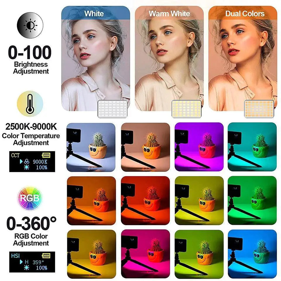 RGB LED Camera Light Panel for Ultimate Content Creation