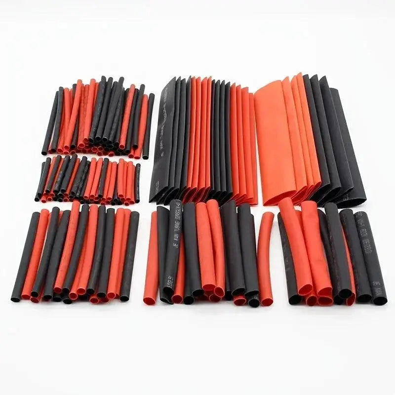 Black And Red Cable Sleeving Kit For Wire Organization