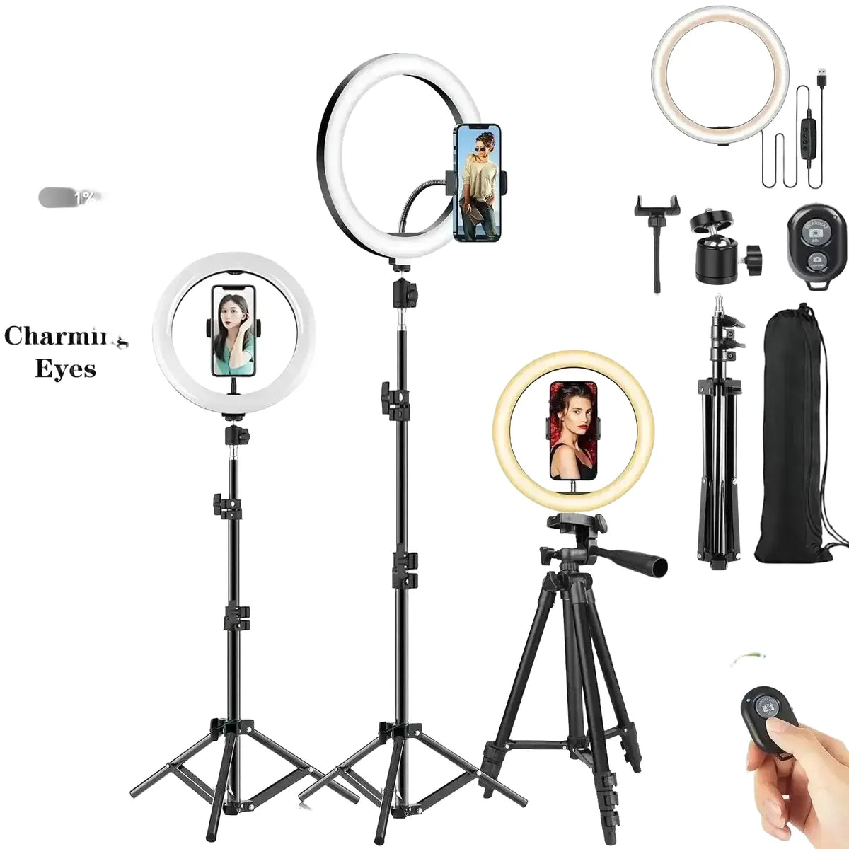 Clear Lighting LED Ring Light for Makeup — product view 1