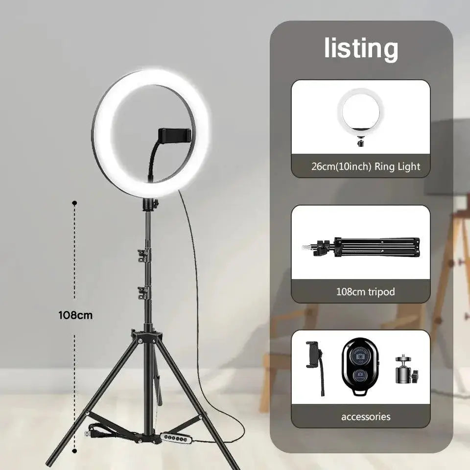 Clear Lighting LED Ring Light for Makeup — product view 10