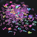 Vibrant Alphabet Resin Sequins Craft Kit