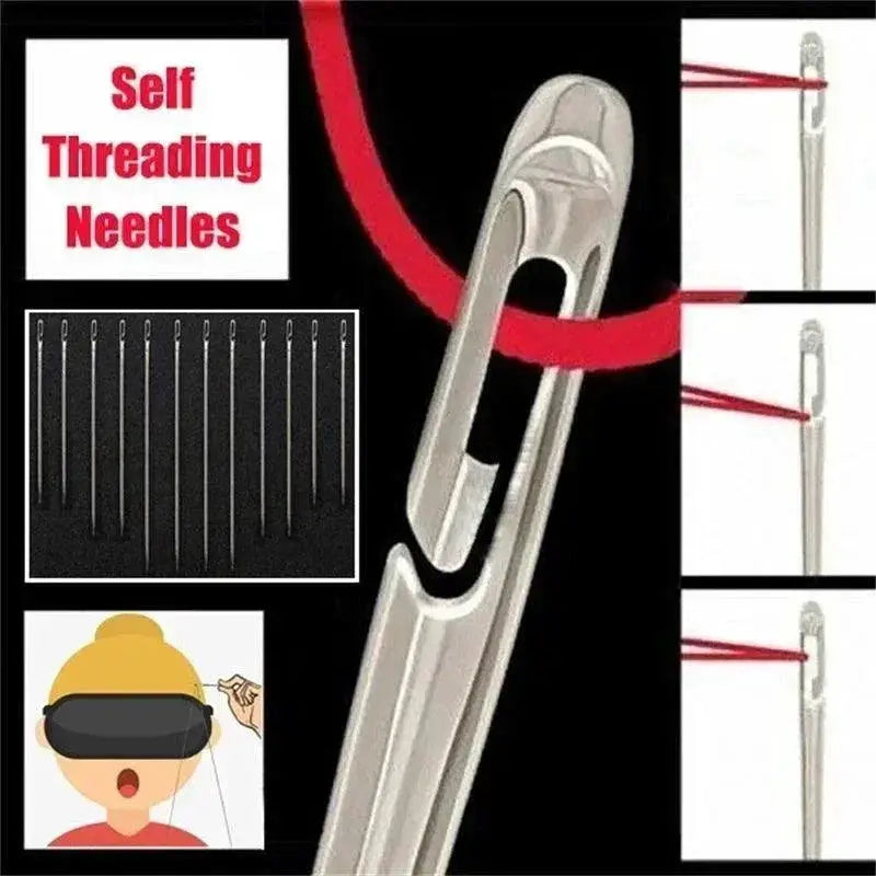 Easy Thread Blind Sewing Needles Set For Elderly Crafters