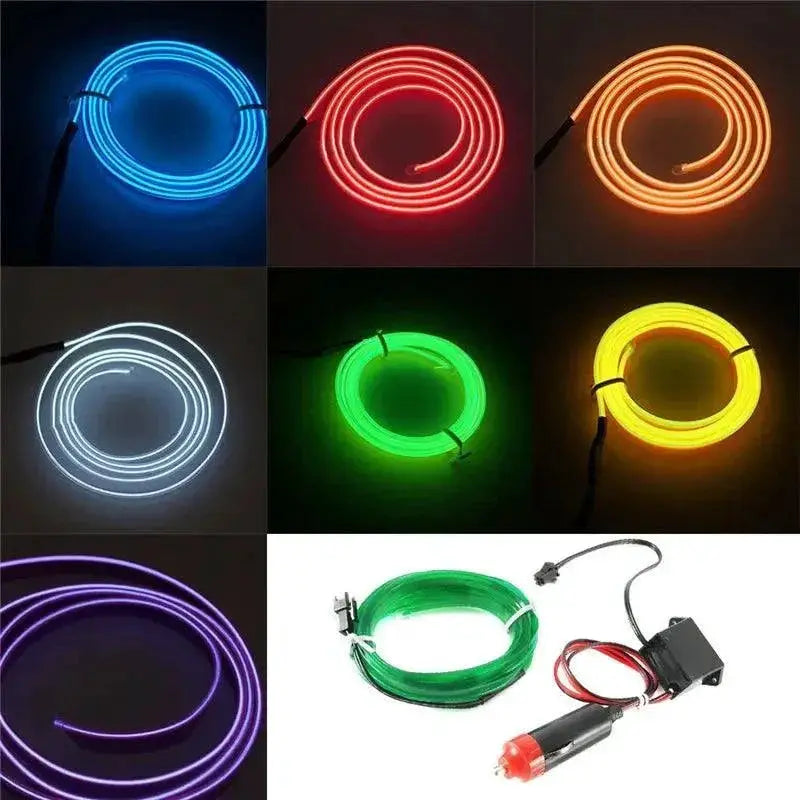 LED Car Interior Ambient Lighting Strip Cold Atmosphere