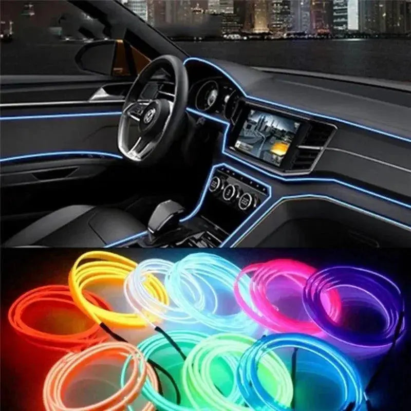 LED Car Interior Ambient Lighting Strip Cold Atmosphere