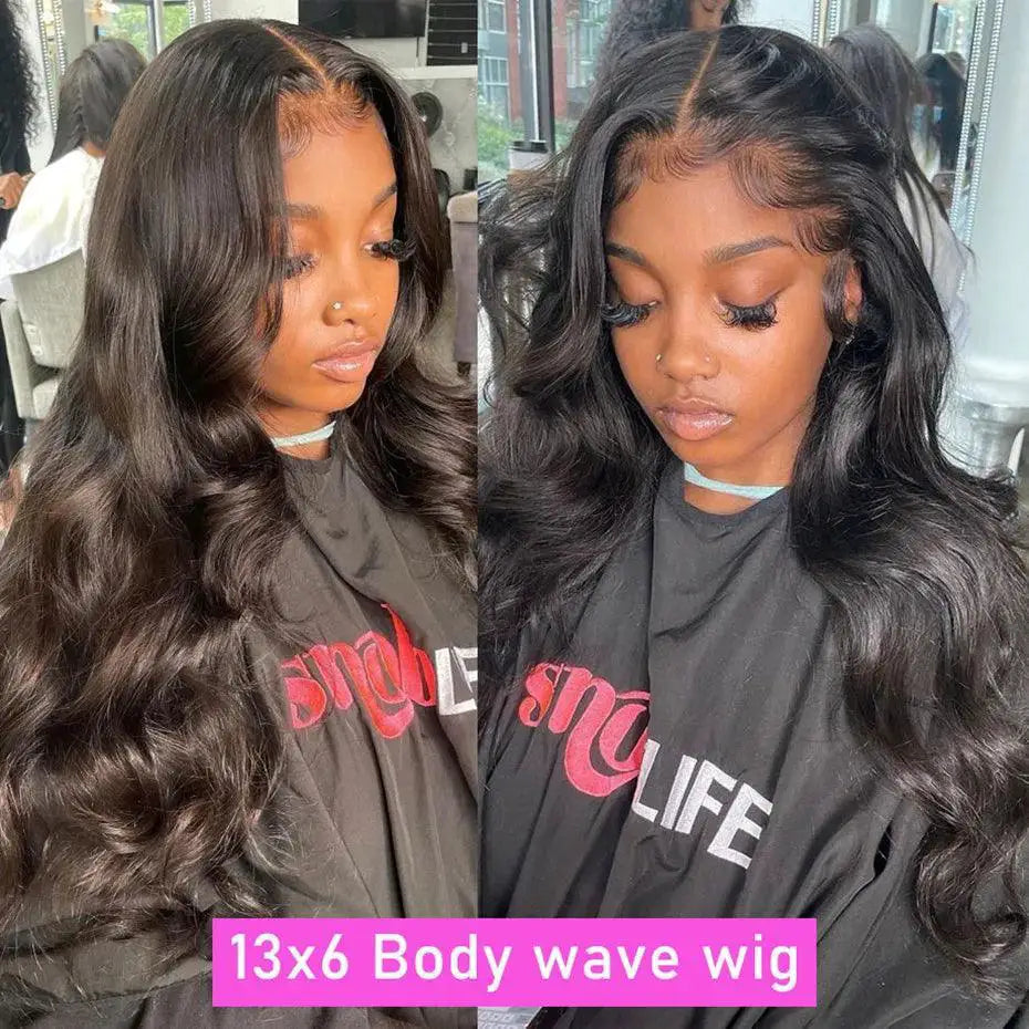 32 Inch Brazilian Remy Body Wave Lace Front Wig Lux Hair