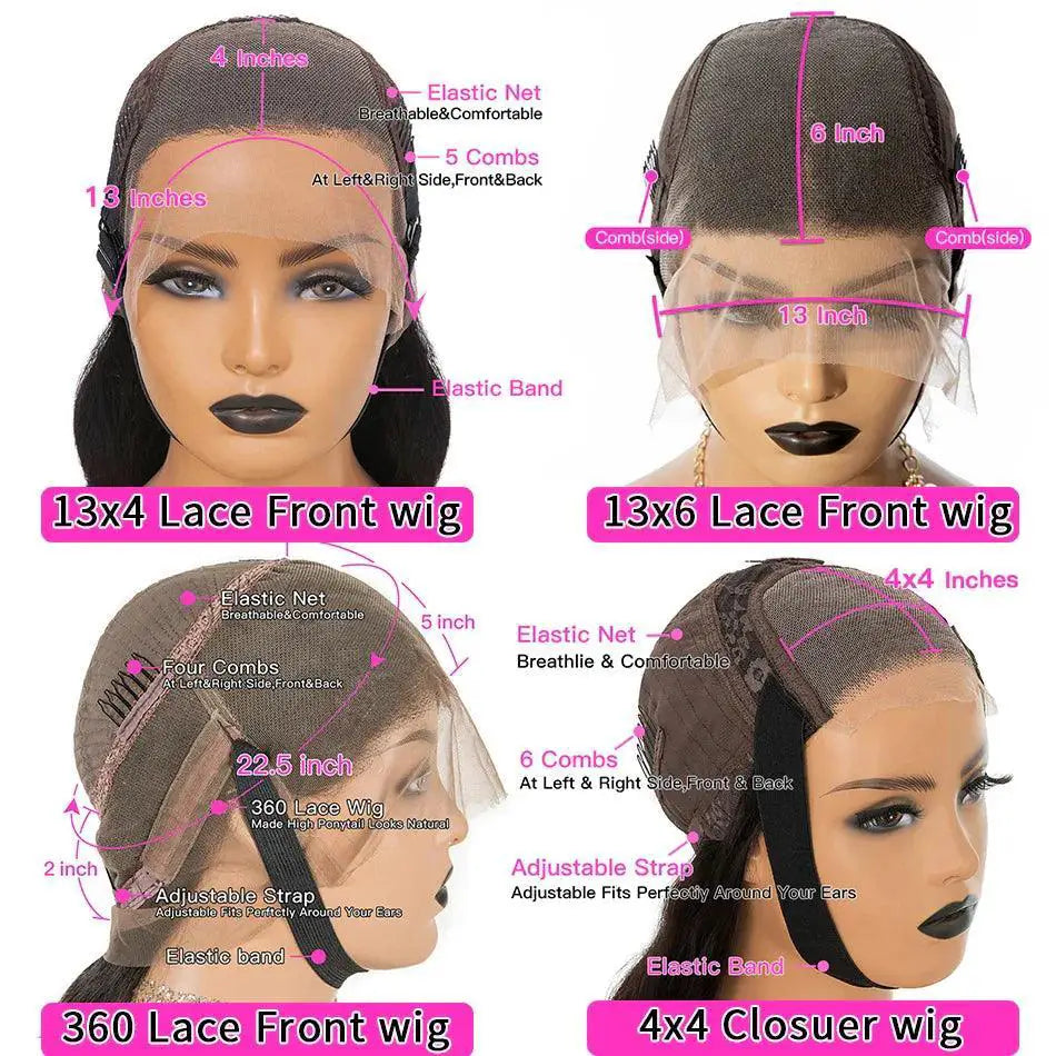 Premium Red Brown Lace Front Wig Human Hair Effortless Style