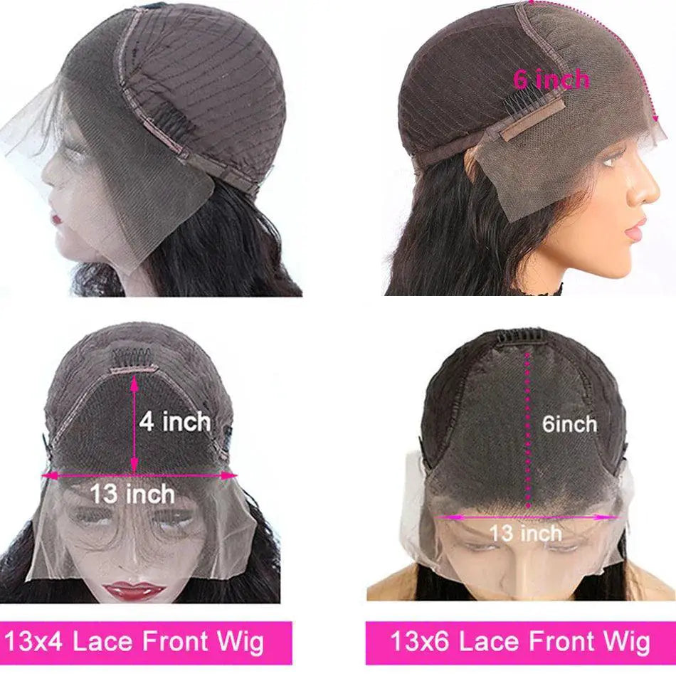 Premium HD Lace Front Human Hair Wigs 13x4 13x6 Straight