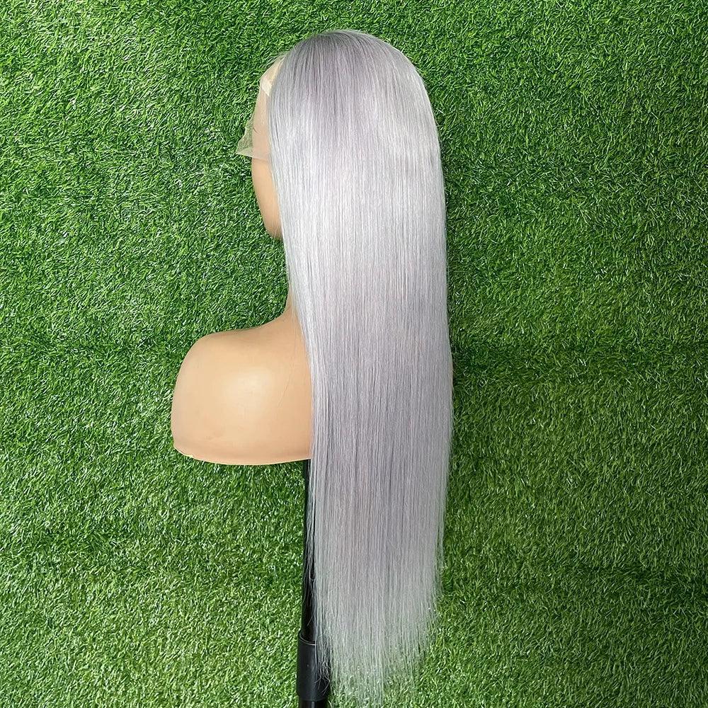 Premium Grey 613 13x6 HD Transparent Lace Wig For Women