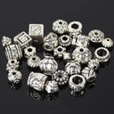 Tibetan Silver Spacer Beads Jewelry Kit Set With 50 Beads