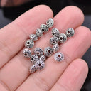 Tibetan Silver Spacer Beads Jewelry Kit Set With 50 Beads