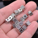 Tibetan Silver Spacer Beads Jewelry Kit Set With 50 Beads