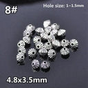 Tibetan Silver Spacer Beads Jewelry Kit Set With 50 Beads