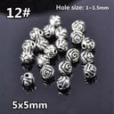 Tibetan Silver Spacer Beads Jewelry Kit Set With 50 Beads