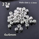 Tibetan Silver Spacer Beads Jewelry Kit Set With 50 Beads