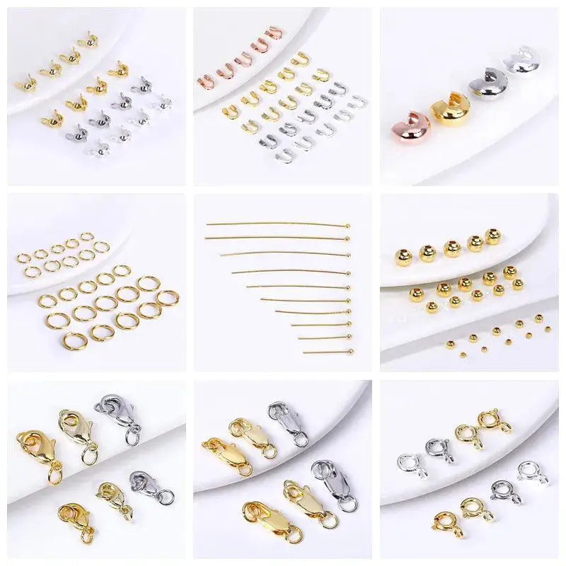 Exquisite Gold Plated Rings Set Premium Jewelry Making Kit